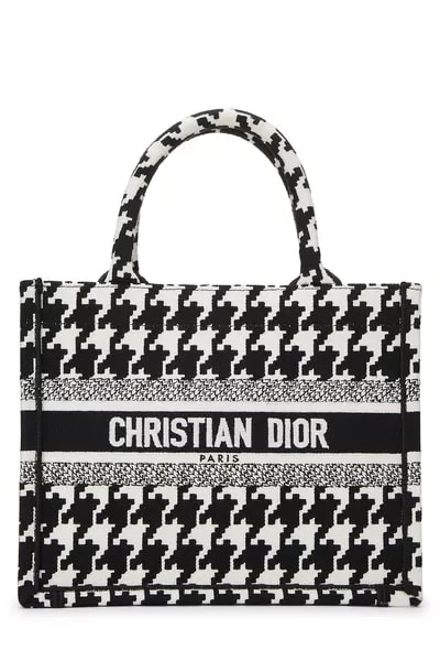 Dior — & Houndstooth Book Tote Small — Handbag — resale
