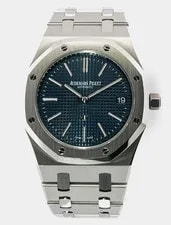 Audemars Piguet — Audemars Piguet Royal Oak Jumbo Extra Thin 39mm Blue Dial Full SET 15202ST 2016 — Watch — resale