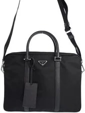 Prada — Prada Trimmed Briefcase — Handbag — resale