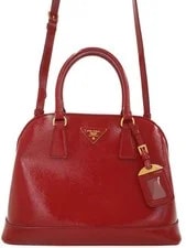 Prada — Prada Vernice Satchel Vibrant — Handbag — resale