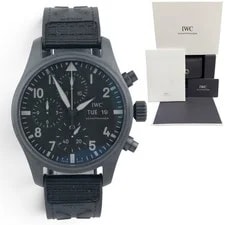 IWC — IWC Pilot Top Gun IW388106 Ceratanium Black Dial 41mm Automatic BOX Papers — Watch — resale