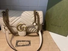 Gucci — Gucci GG Marmont Chevron Matelasse Chain — Handbag — resale