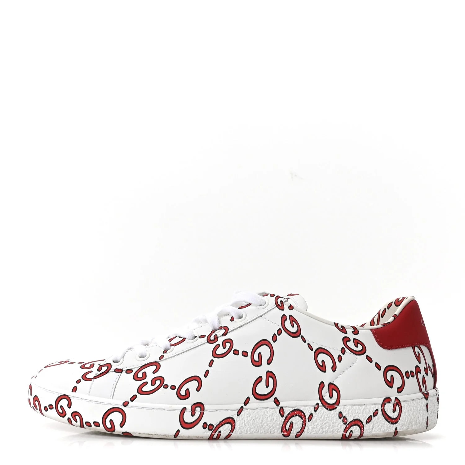 Gucci — GucciGhost Print Ace 40.5 Hibiscus — Sneaker — resale