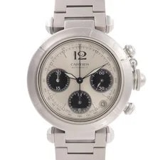 Cartier — Cartier Pasha C W31048M7 Automatic Stainless Steel White — Watch — resale