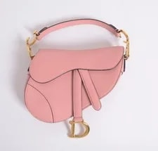 Dior — Dior Saddle 100% Grained Top Handles Mini — Handbag — resale