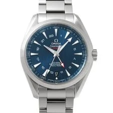 Omega — Omega Seamaster Aqua Terra Co-Axial GMT 231.10.43.22.03.001 Blue Dial #W2169 — Watch — resale