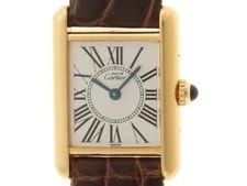 Cartier — Cartier Must Tank Vermeil SM W1005554 Silver925 18mm Silver Dial Quartz #DW2020 — Watch — resale