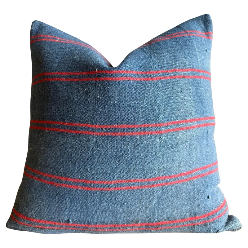 Rug Pillow Cover With Stripes — decorative_object — resale