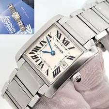 Cartier — Cartier Tank Française 25mm Off-White Roman Quartz Steel 2301 W51003Q3 — Watch — resale