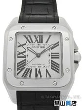 Cartier — Cartier Santos100LM W20073X8 / 2656 Stainless Steel Leather 38mm 2007 #TW2032 — Watch — resale