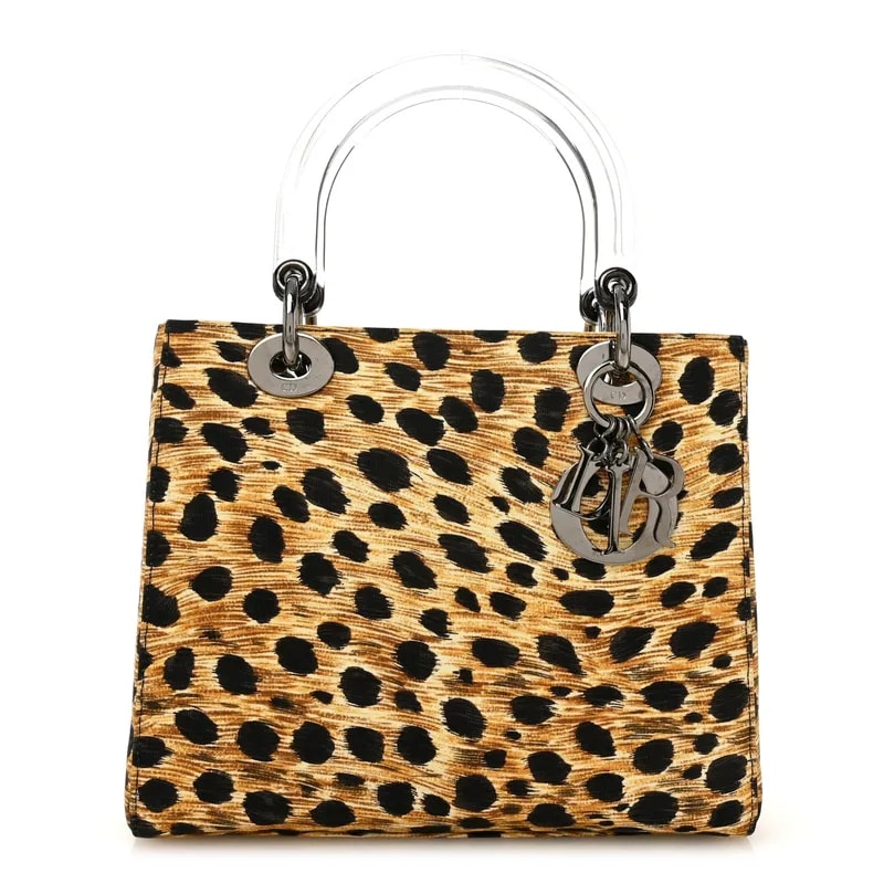 Dior — Leopard Print Medium Lady Dior — Handbag — resale