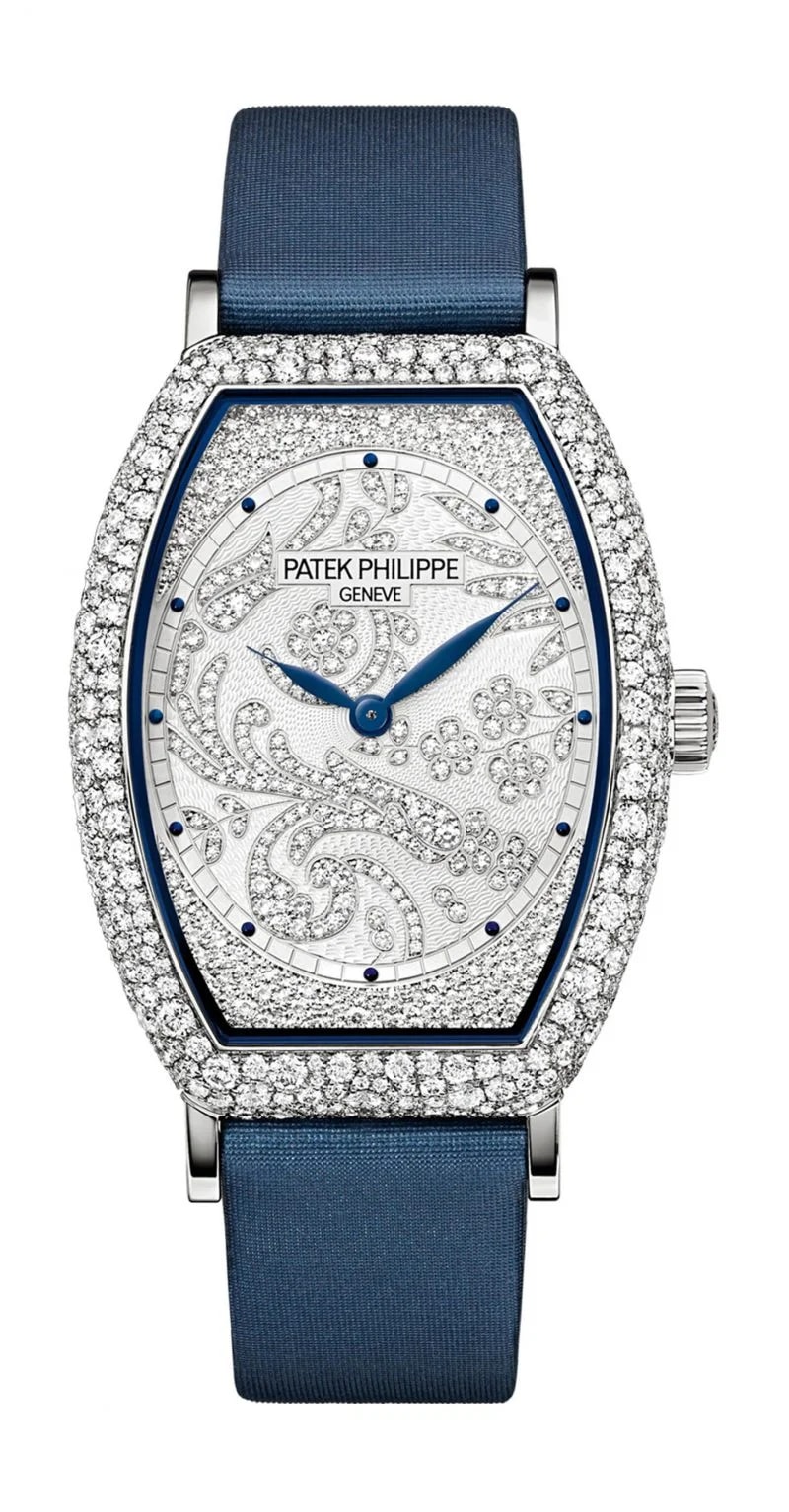 Worldofluxuryus — Patek Philippe Gongolo 18K White Gold & Diamonds — Watch — resale