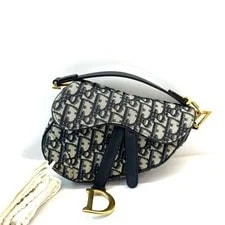 Dior — Dior Saddle Monogram Mini Embroidered Crossbody W/ Dust Duty Pai — Handbag — resale