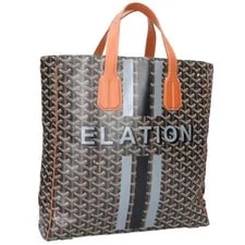Goyard — Goyard Paris Sac Voltaire Painted Herringbone Japan Aut — Handbag — resale