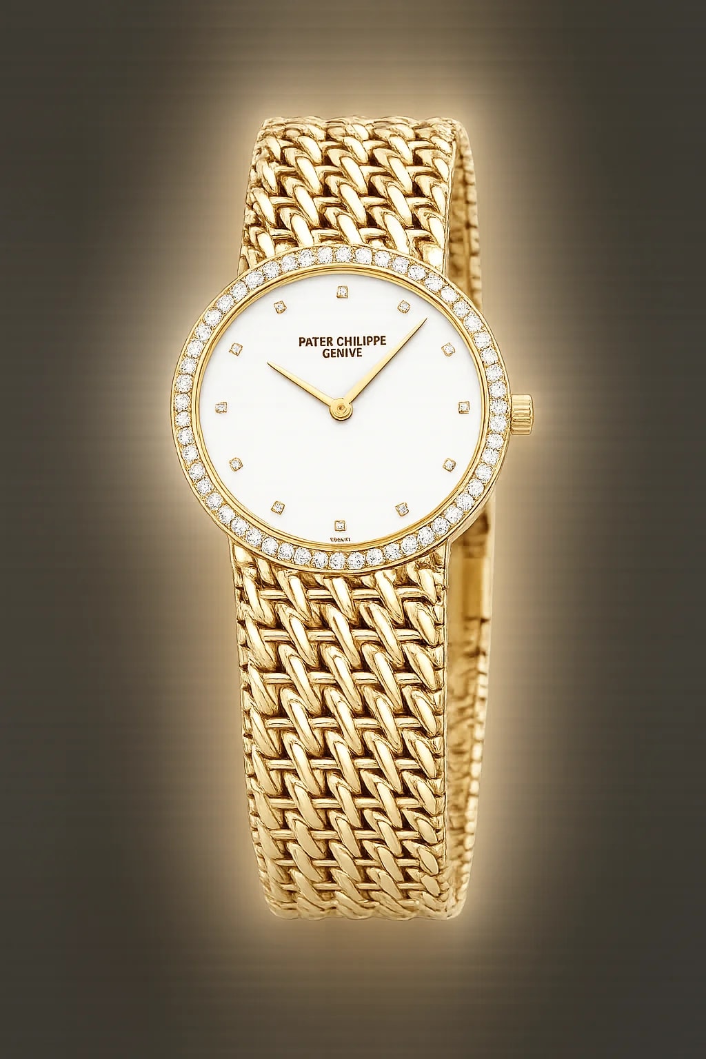 Worldofluxuryus — Patek Philippe Classic 18K Yellow Gold & Diamond Lady’s — Watch — resale