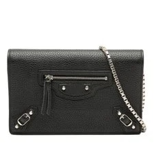 Balenciaga — Balenciaga Metal Plate City Wallet on Chain — Handbag — resale