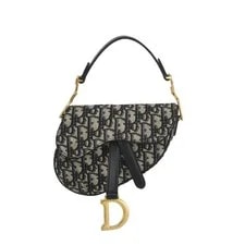 Dior — Dior Saddle Embroidered Monogram Print Magnetic Buckle - Excellent #1LVZ4EI — Handbag — resale