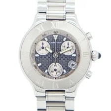 Cartier — Cartier Must 21 Chronoscaph W10172T2 Quartz Stainless Steel — Watch — resale