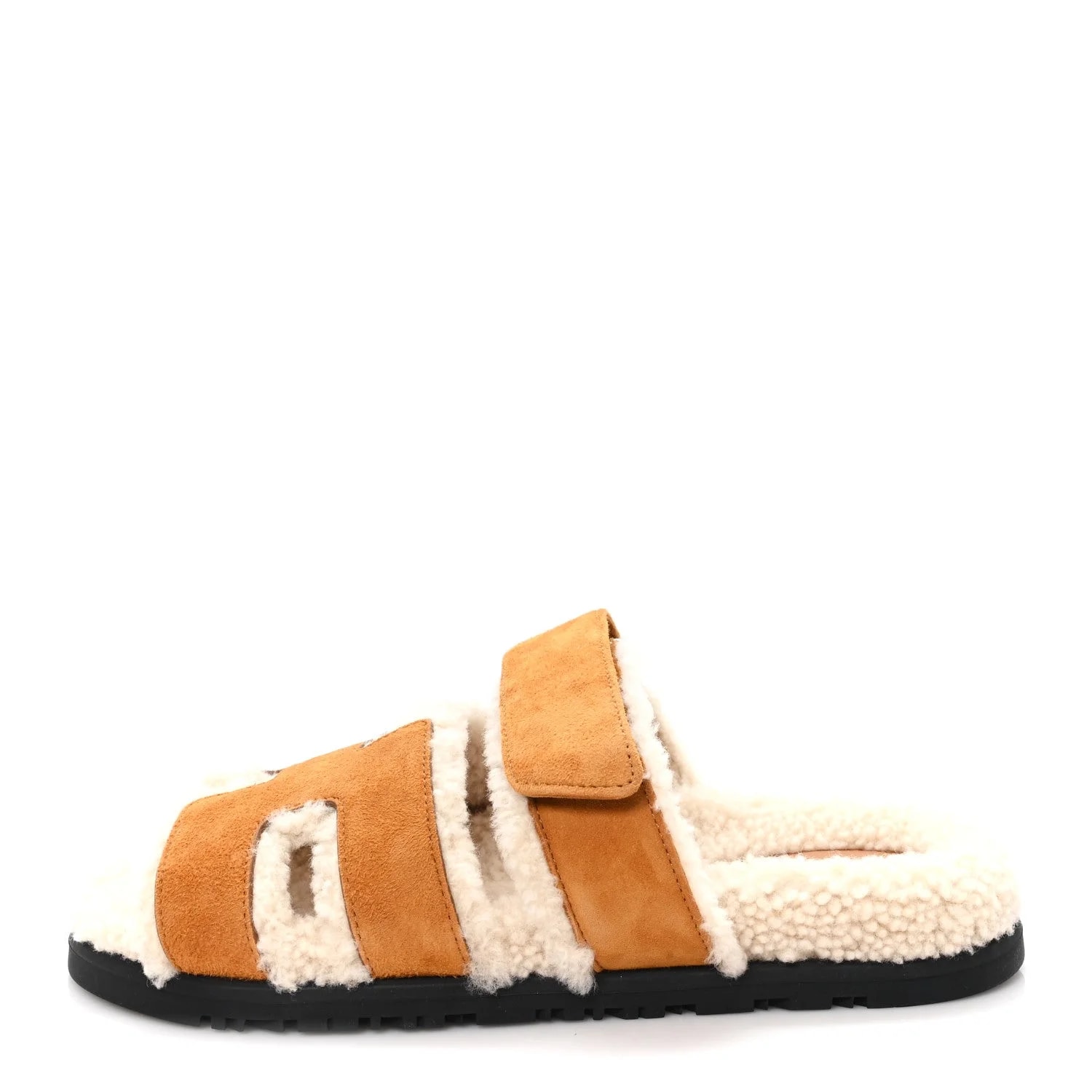 Hermès — Woolskin Chypre 37 Naturel — Designer Shoe — resale