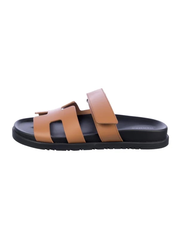 Hermès — Chypre H Logo Slides — Designer Shoe — resale