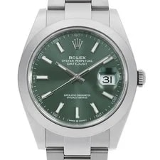 Rolex — Rolex Datejust 41 126300 Green Bar 3 Rows Oyster Breath Random Number S... — Watch — resale