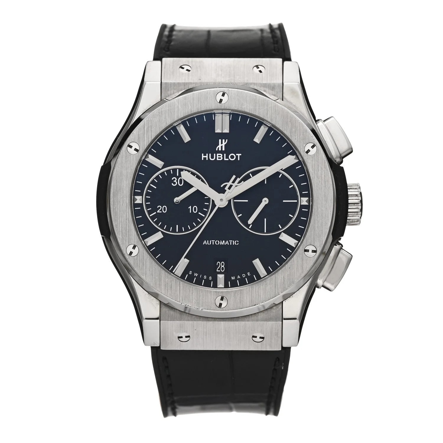 Titanium Alligator 42mm Classic Fusion Chronograph Automatic Black 541.NX.1171.RX