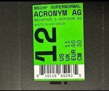 Mschf — Mschf Super Normal Acronym AG Sz 12 MSCHF005.1 — Sneaker — resale