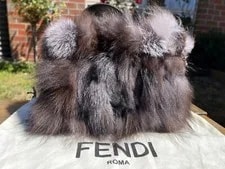 Fendi — Authentic Fendi Baguette Fitch Fur Handle — Handbag — resale