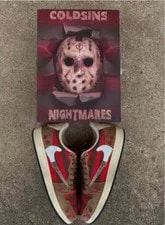 Travis Scott — NEW Coldsins Nightmares 9.5 Freddy Vs Jason' Custom Confirmed — Sneaker — resale