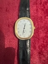 Patek Philippe — 1980s Patek Philippe Golden Ellipse 18K Mille-grain Beaded Bezel. — Watch — resale