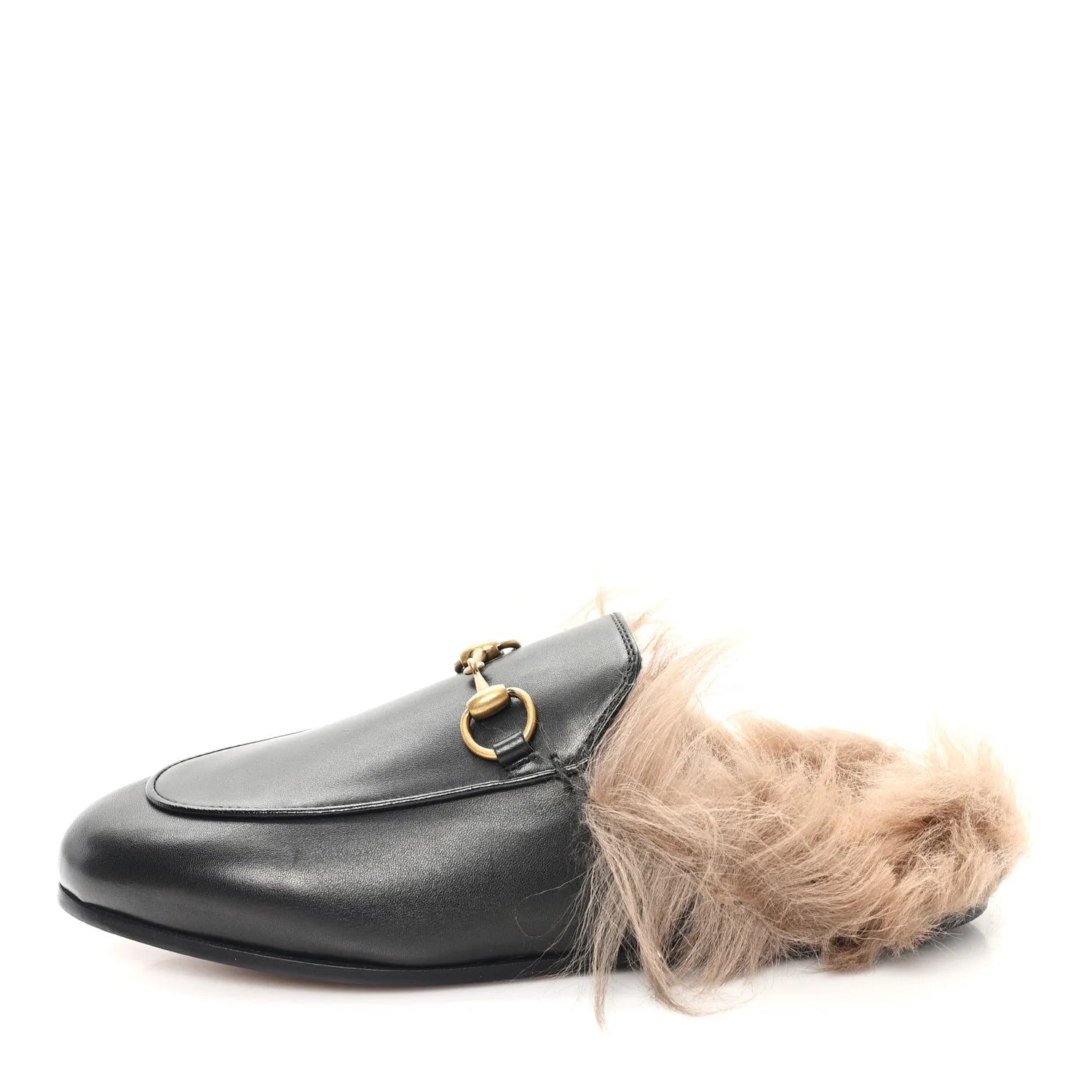 Gucci — Fur Princetown Slippers 35 — Designer Shoe — resale