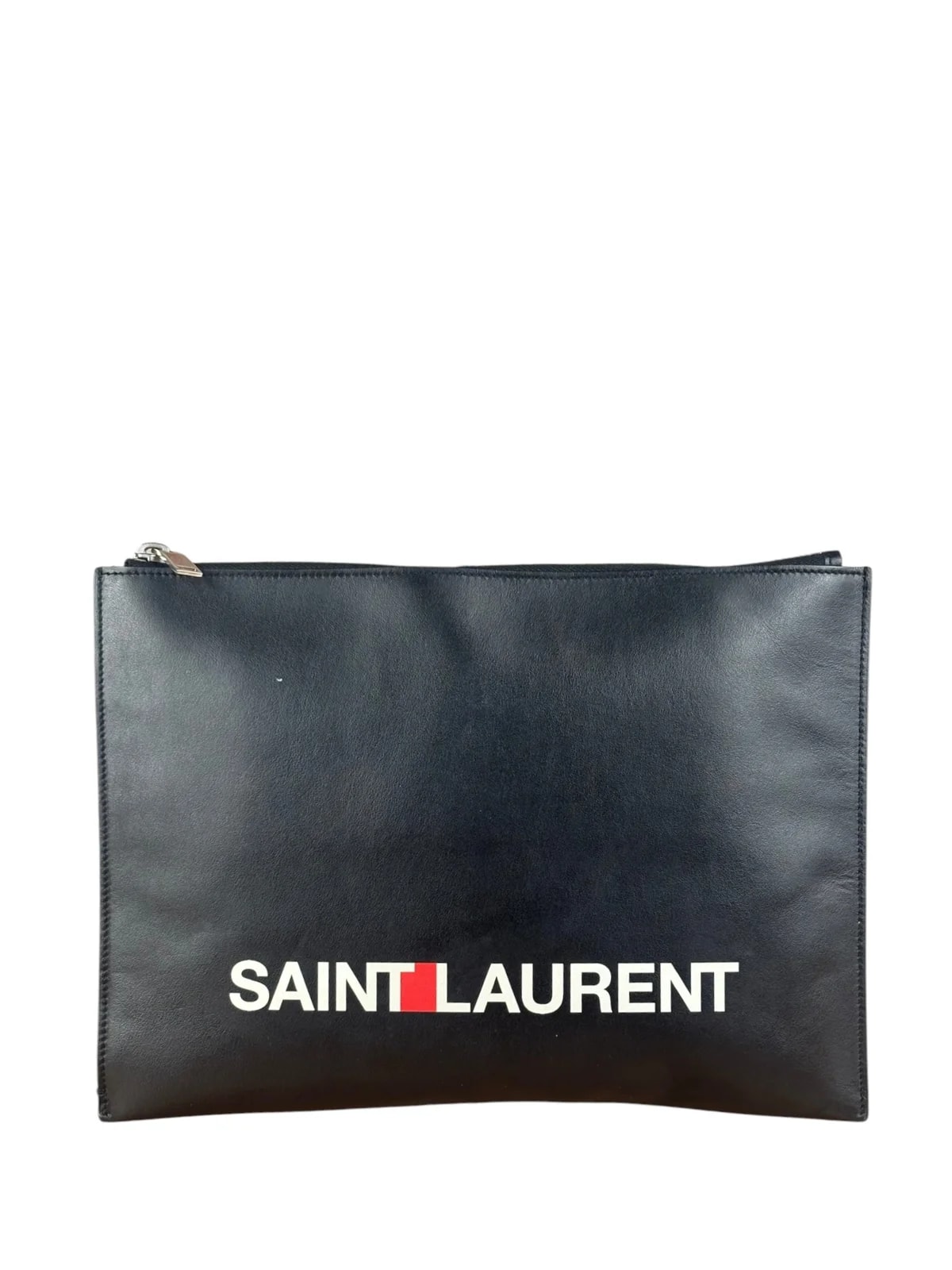 Yves Saint Laurent — Yves Saint Laurent Logo Zipped Tablet — Handbag — resale