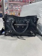 Balenciaga — Balenciaga le City Moto Small Oil Wax Top Xbody Duty Paid — Handbag — resale