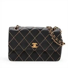 Chanel — Chanel Wild Stitch Single Flap Double Chain Metal Fitting — Handbag — resale