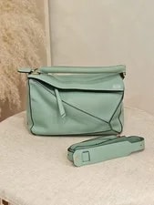 Loewe — Loewe Puzzle Medium Sea Top Handle Crossbody — Handbag — resale