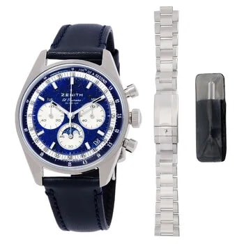 Zenith — Chronomaster Lapis Lazuli Dial Original Triple Calendar Automatic Watch 03.3400.3610/51.C910 — Watch — resale