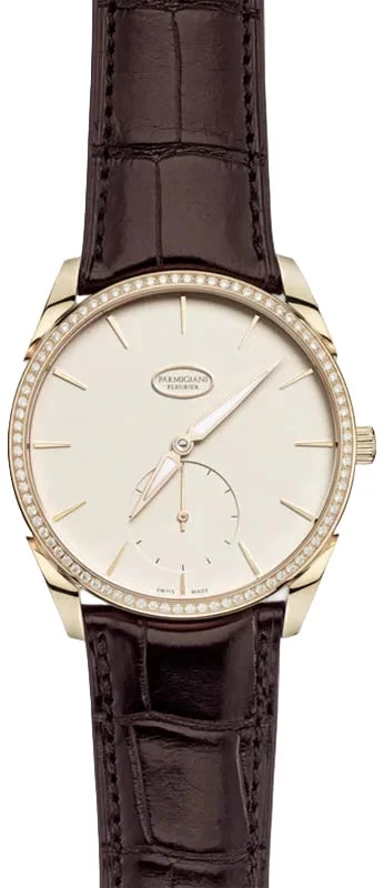 Worldofluxuryus — Parmigiani Fleurier Tonda 1950 Sertie 18K Rose Gold Diamond-Set — Watch — resale