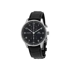 IWC — New IWC Portugieser Chronograph Stainless Steel 41mm Black IW371609 — Watch — resale