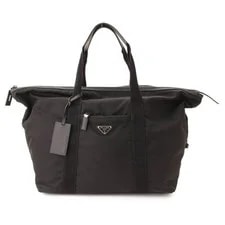 Prada — Prada Boston Logo Plate — Handbag — resale