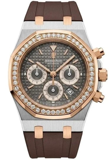 Worldofluxuryus — Audemars Piguet Royal Oak Chronograph Bucherer 125th Anniversary Stainless Steel & 18k Rose Gold 26313SR.ZZ.D005CR.01 — Watch — resale