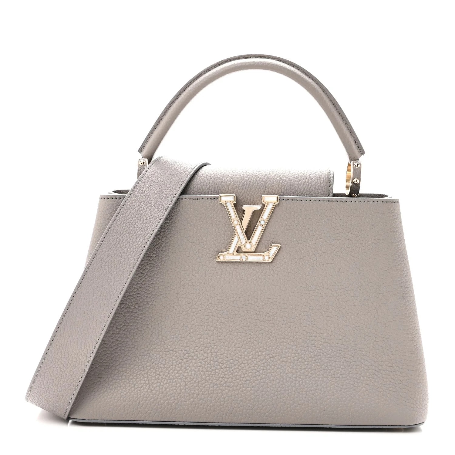 Louis Vuitton — Taurillon Moonstone Capucines Galet — Handbag — resale