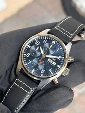 IWC — IWC Pilot Automatic Chronograph Blue Leather 41mm IW388101 — Watch — resale