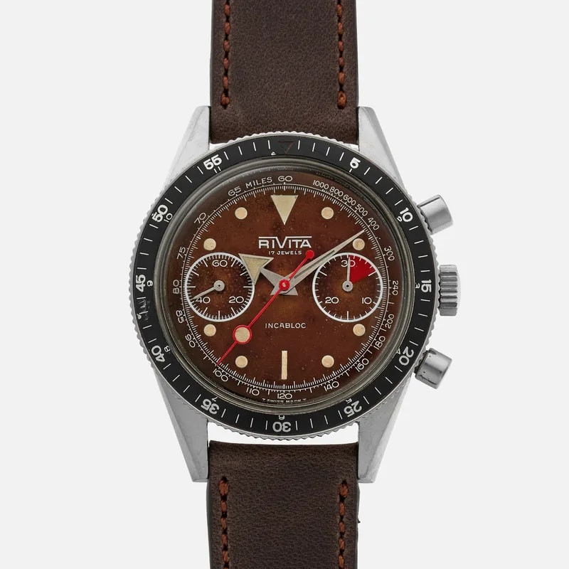 Rivita — 1960s Rivita Chronograph 'Lollipop' Seconds With Tropical Dial — Watch — resale