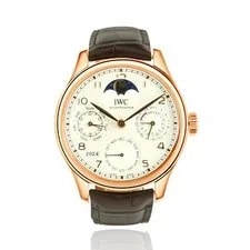 IWC — IWC 18 Karat Rose Gold Portuguesse Perpetual Calendar — Watch — resale
