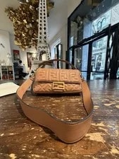 Fendi — Fendi Baguette - With Embossed Motif — Handbag — resale