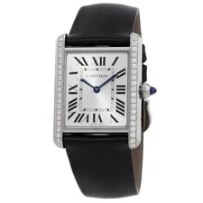Cartier — Cartier Tank Quartz Diamond Silver Dial W4TA0030 — Watch — resale