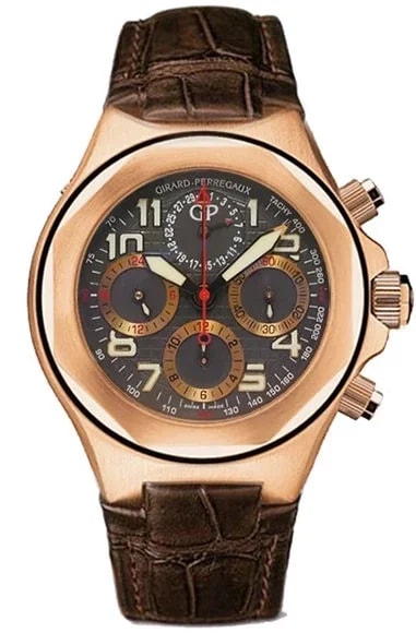 Worldofluxuryus — Girard Perregaux Laureato Evo3 Chonograph 18K Rose Gold — Watch — resale
