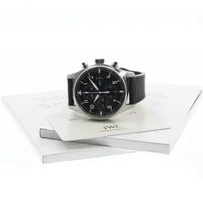IWC — IWC Pilot's Watches IW377701 43mm SS Black #C22361 — Watch — resale
