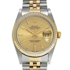 Rolex — Rolex Datejust 16233 36mm Stainless Steel Champagne #WW3579 — Watch — resale