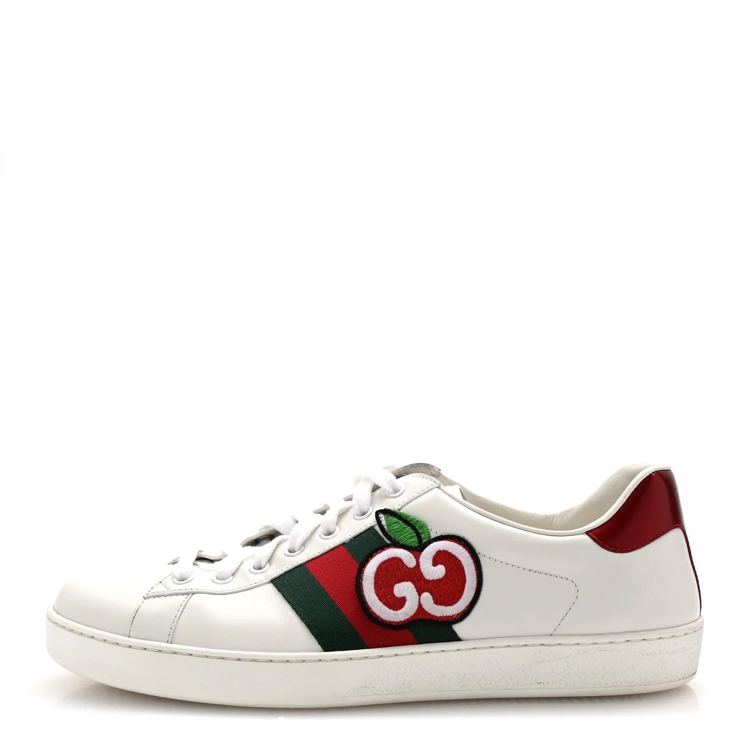 Gucci — Web GG Apple Embroidered Ace 9.5 — Sneaker — resale